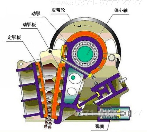 钠长石破碎机结构图