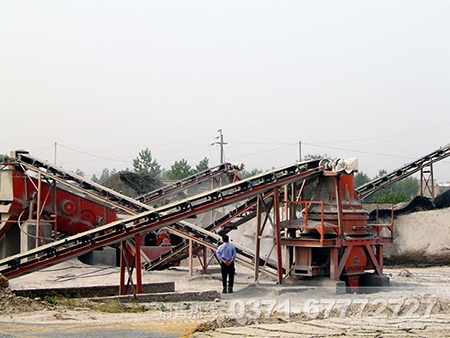 时产800吨石粉制砂生产线